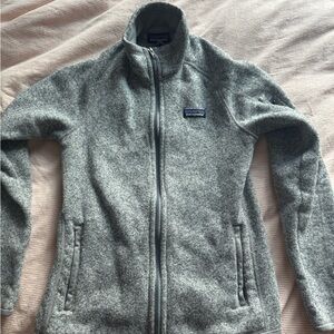Patagonia Gray Full-Zip Fleece Jacket